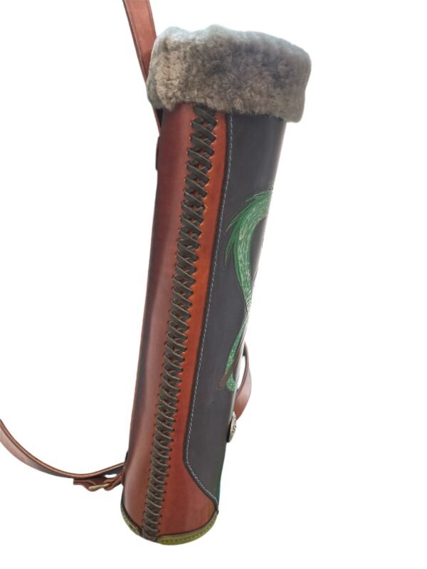 Carquois en cuir "Dragon Viking"