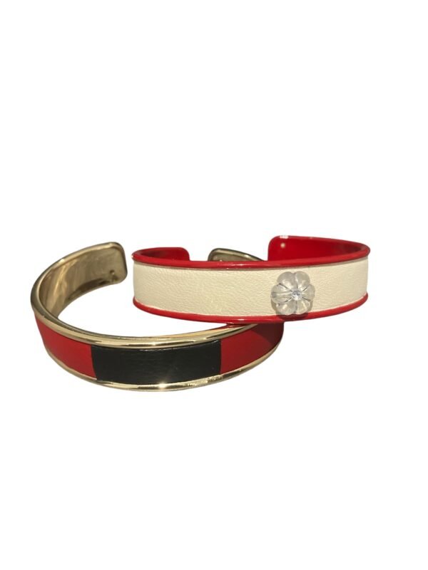 Manchette en simili cuir