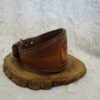 Bracelet en cuir insert cobra