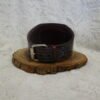 Bracelet en cuir insert cobra