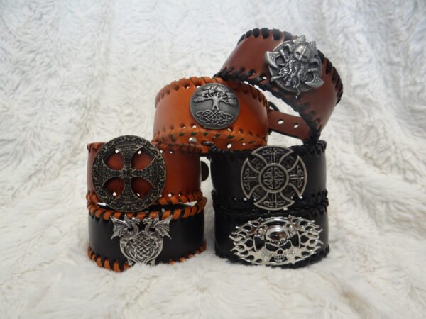 Bracelet Viking en cuir