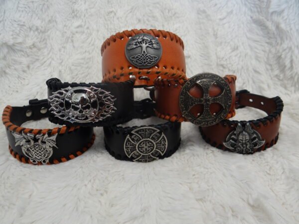 Bracelet Viking en cuir