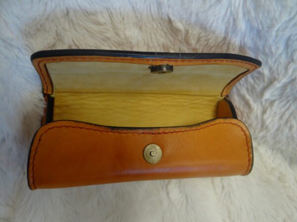 Etui à lunettes en cuir