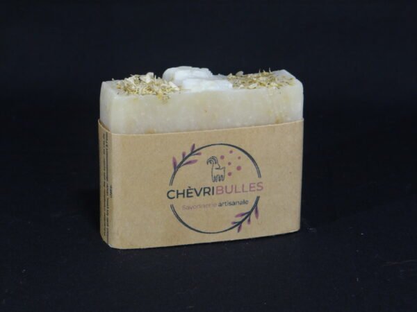 DSC01386 Savon chèvre Camomille - Savonnerie artisanale