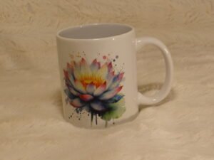 Mug Fleur de Lotus en céramique (modèle 2)