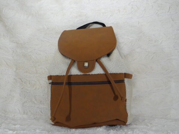 DSC01600 Sac à dos Beige et Marron