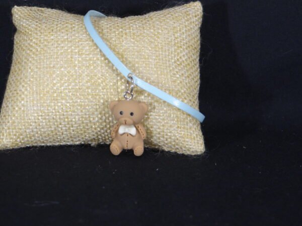 DSC01977 Bracelets en cuir avec breloque "Nounours"