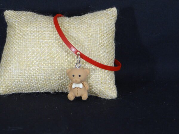 DSC01979 Bracelets en cuir avec breloque "Nounours"