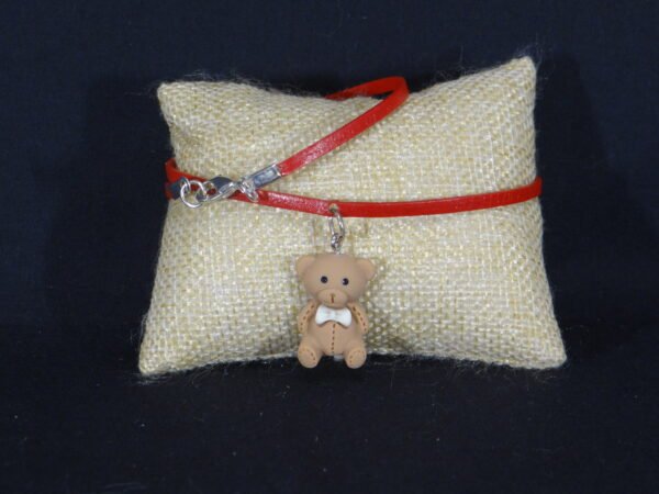 DSC01992 Bracelets en cuir avec breloque "Nounours"