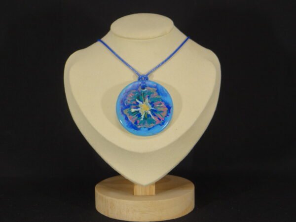 DSC02025 Colliers pendentif rond en porcelaine