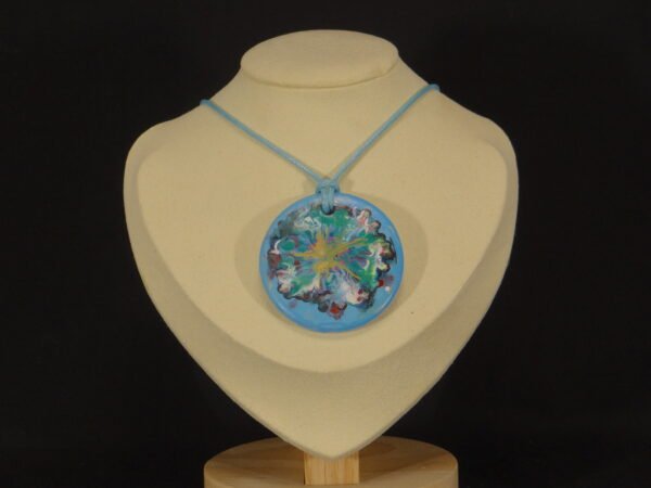 DSC02034 Colliers pendentif rond en porcelaine