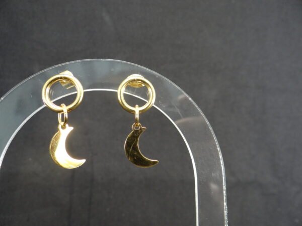 DSC02229 Boucles d'oreilles Cybymé - Modèle "Lune"