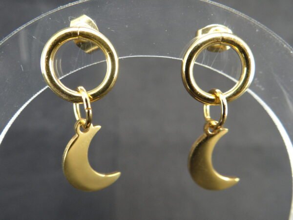 DSC02230 Boucles d'oreilles Cybymé - Modèle "Lune"