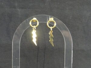 DSC02231 Boucles d'oreilles Cybymé - Modèle "Eclairs 1"