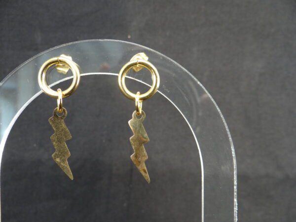 DSC02232 Boucles d'oreilles Cybymé - Modèle "Eclairs 1"