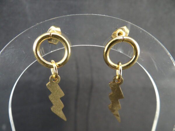 DSC02233 Boucles d'oreilles Cybymé - Modèle "Eclairs 1"